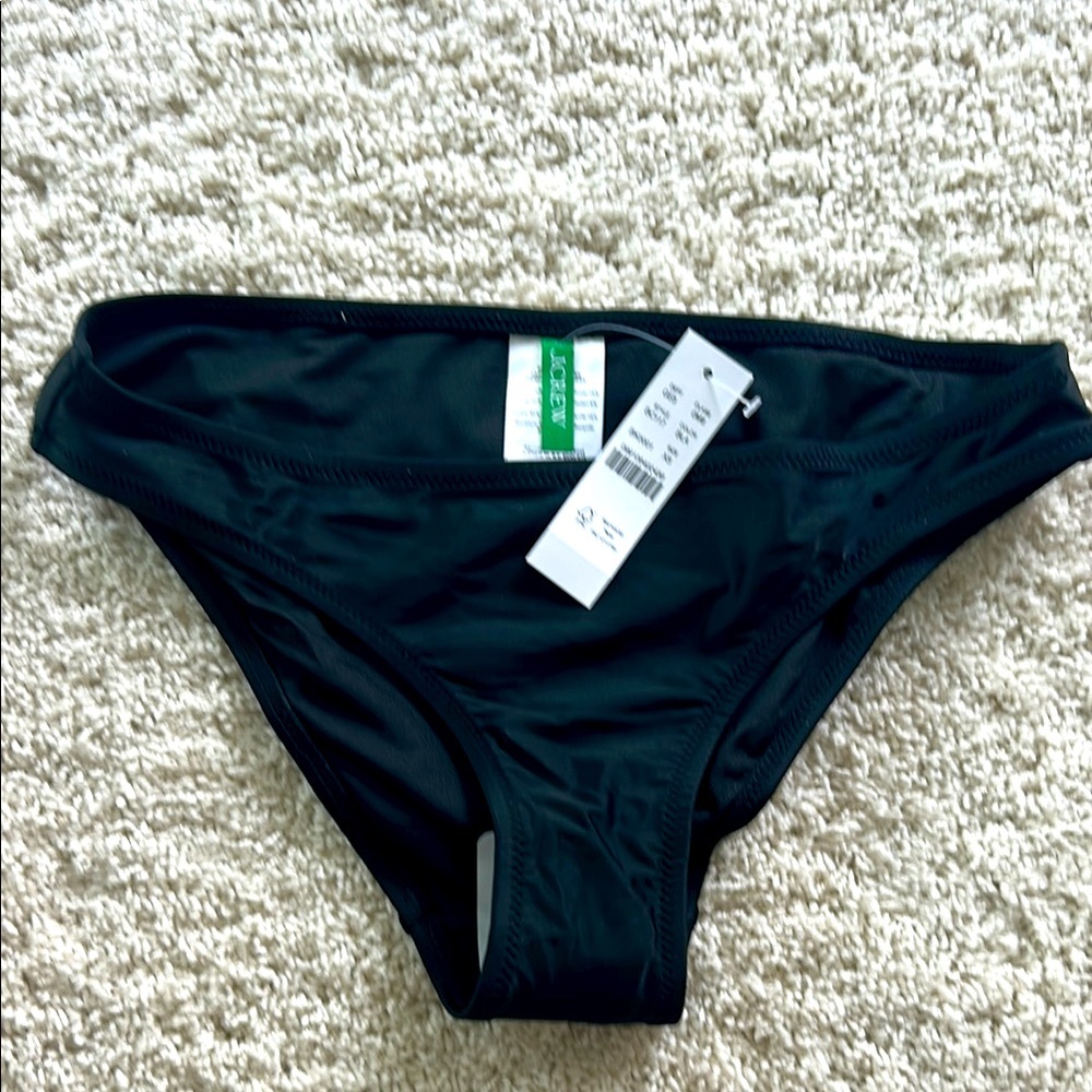 J. Crew hipster full coverage Black Bikini Bottom